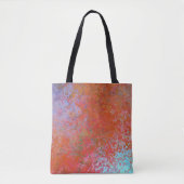 Brandelement Alcoholinkt Abstract Sinaasappel Tote Bag (Voorkant)