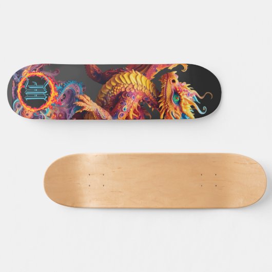 *~* Brandelement AP88 Elementaire Dragon Fierce Persoonlijk Skateboard (Horizontaal)