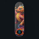 *~* Brandelement AP88 Elementaire Dragon Fierce Persoonlijk Skateboard<br><div class="desc">(Zoek code AP88 om vergelijkbare items te vinden ) Gemakkelijk overzetten naar andere Zazzle producten. Elemental Element DRAGON met RING of FIRE / FLAMES / FLAME en INITIAAL MONOGRAM voor jouw naam - Bewaar of bewerk of verwijder de tekst. Dit Fierce Populaire trending skateboard Chinese stijl custom pro Element Dragon...</div>