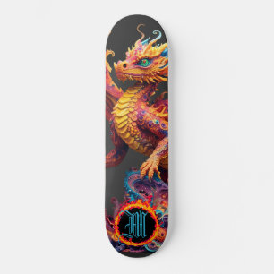 *~* Brandelement AP88 Elementaire Dragon Fierce Persoonlijk Skateboard