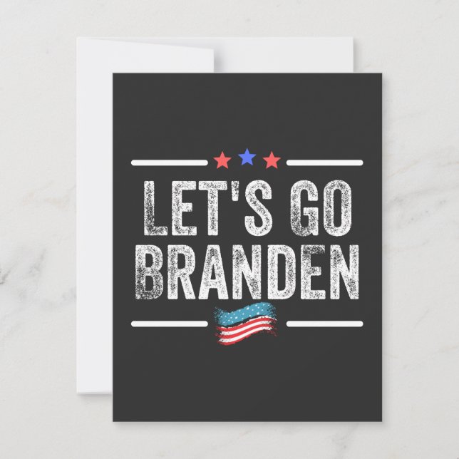 branden conservatief, vlag grappig anti-biden t-sh (Voorkant)