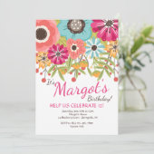 branden met kleurenuitnodiging kaart (Staand voorkant)