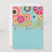 branden met kleurenuitnodiging kaart (Achterkant)