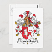 Brandenburg Family Crest Briefkaart (Voorkant / Achterkant)