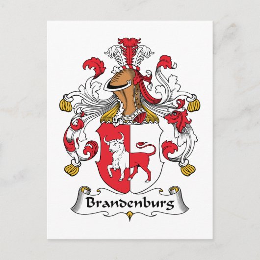 Brandenburg Family Crest Briefkaart (Voorkant)
