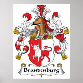 Brandenburg Family Crest Poster (Voorkant)