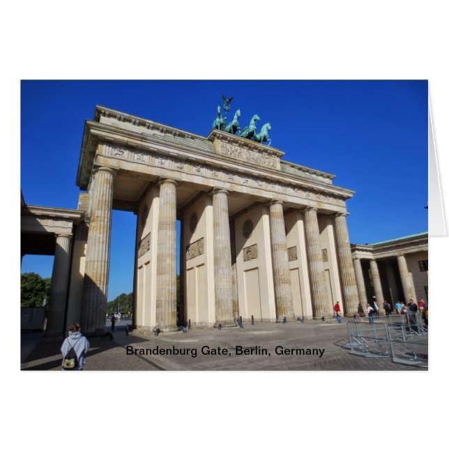 Brandenburg Gate, Berlijn, Duitsland (Voorkant Horizontaal)