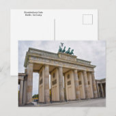 Brandenburg Gate, Berlijn, Duitsland Briefkaart (Voorkant / Achterkant)