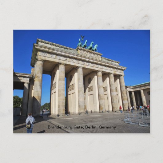 Brandenburg Gate, Berlijn, Duitsland Briefkaart (Voorkant)
