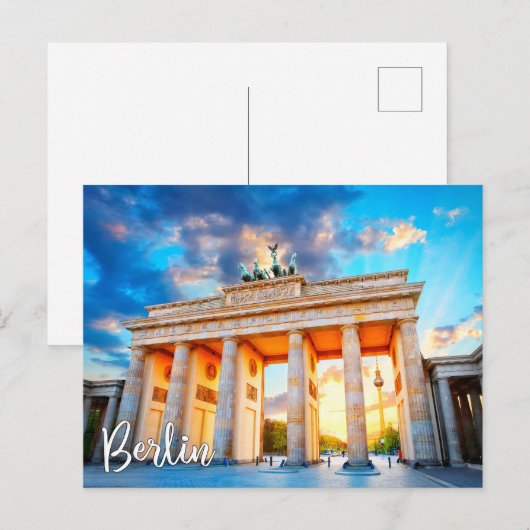 Brandenburg Gate, Berlijn, Duitsland Briefkaart (Voorkant / Achterkant)