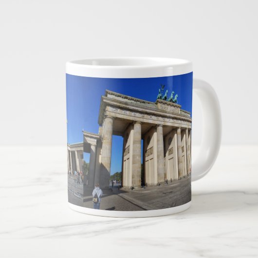 Brandenburg Gate, Berlijn, Duitsland Grote Koffiekop (Voorkant rechts)