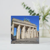 Brandenburg Gate, Berlijn, Duitsland Kaart (Staand voorkant)