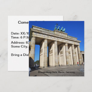 Brandenburg Gate, Berlijn, Duitsland Kaart