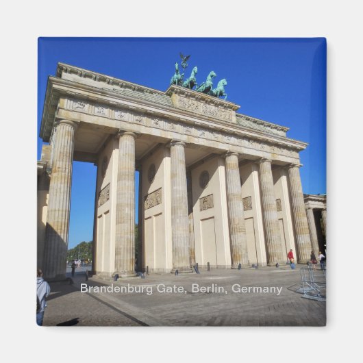 Brandenburg Gate, Berlijn, Duitsland Magneet (Voorkant)