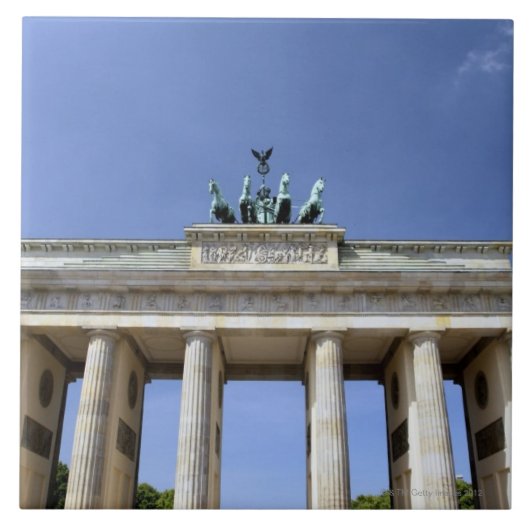 Brandenburg Gate, Berlijn, Duitsland Tegeltje (Voorkant)