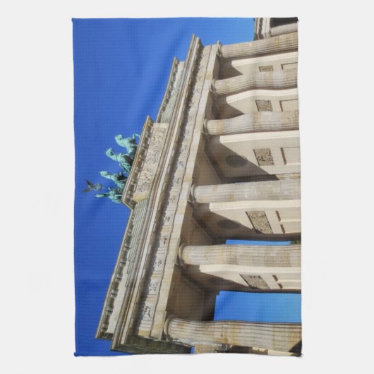 Brandenburg Gate, Berlijn, Duitsland Theedoek (Verticaal)