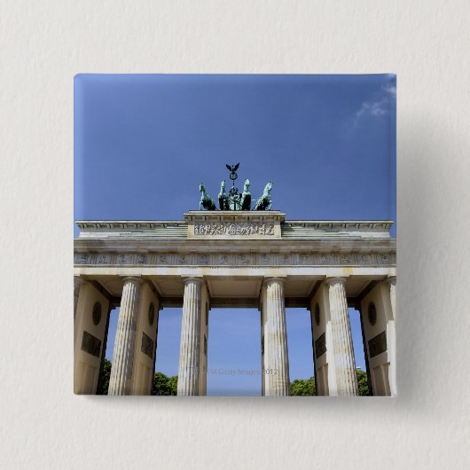 Brandenburg Gate, Berlijn, Duitsland Vierkante Button 5,1 Cm (Voorkant)