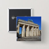 Brandenburg Gate, Berlijn, Duitsland Vierkante Button 5,1 Cm (Voorkant /achterkant)