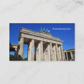 Brandenburg Gate, Berlijn, Duitsland Visitekaartje (Achterkant)