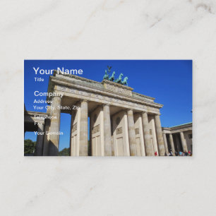 Brandenburg Gate, Berlijn, Duitsland Visitekaartje