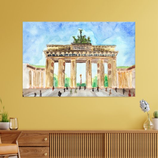 Brandenburg Gate Berlin Canvas Afdruk (Insitu (Woonkamer))