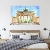 Brandenburg Gate Berlin Canvas Afdruk (Insitu (Slaapkamer))