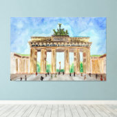 Brandenburg Gate Berlin Canvas Afdruk (Insitu (Houten vloer))