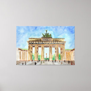 Brandenburg Gate Berlin Canvas Afdruk