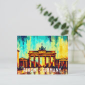 Brandenburg Gate Berlin Duitsland Briefkaart (Staand voorkant)