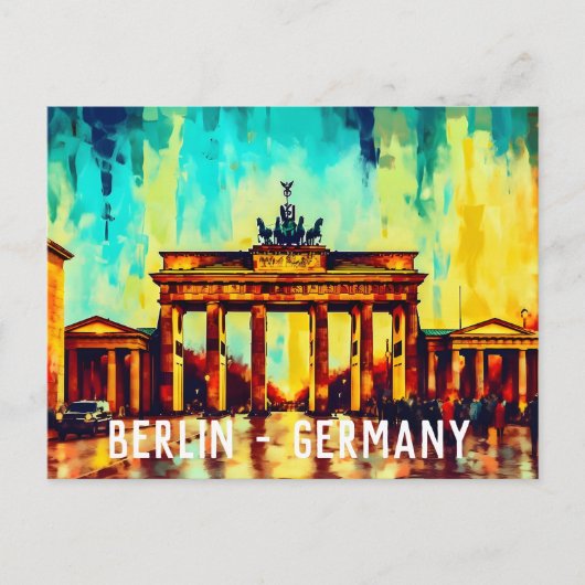 Brandenburg Gate Berlin Duitsland Briefkaart (Voorkant)