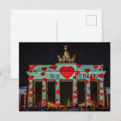 Brandenburg Gate Berlin Duitsland Briefkaart (Voorkant / Achterkant)