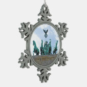 Brandenburg Gate - Brandenburger Tor Tin Sneeuwvlok Ornament (Links)