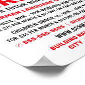 Brandenburg Gate, Duitse taalcursus Advert Poster (Hoek)