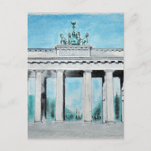 Brandenburg Gate Sketch Briefkaart (Voorkant)