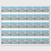 Brandenburg Gate Sketch Cadeaupapier (Vlak)