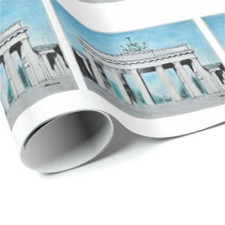 Brandenburg Gate Sketch Cadeaupapier