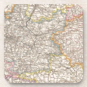 Brandenburg, Posen Atlas Map Drankjes Onderzetter