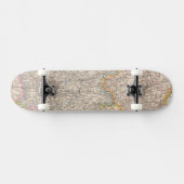 Brandenburg, Posen Atlas Map Skateboard (Horizontaal)