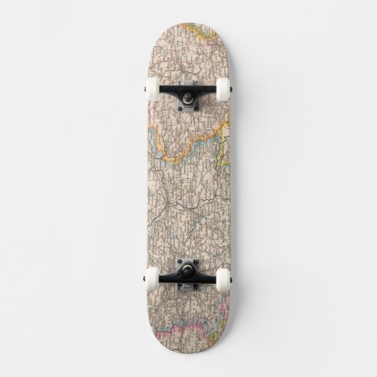 Brandenburg, Posen Atlas Map Skateboard (Voorkant)