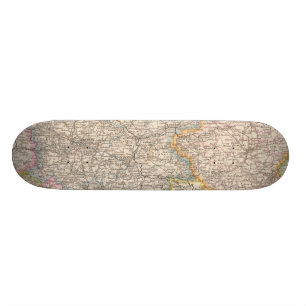 Brandenburg, Posen Atlas Map Skateboard