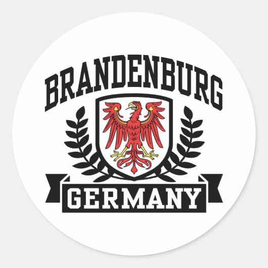 Brandenburg Ronde Sticker (Voorkant)
