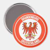Brandenburg Round Emblem Magneet (Voorkant / Achterkant)