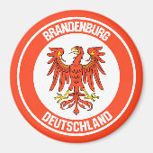 Brandenburg Round Emblem Magneet (Voorkant)