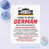 Brandenburg Tor, Duitse Taalcursus Advertentie Flyer (Enkel)