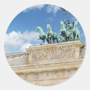 Brandenburg Tor in Berlijn, Duitsland Ronde Sticker