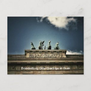 Brandenburg Uitzicht Quadriga in Berlijn Briefkaart
