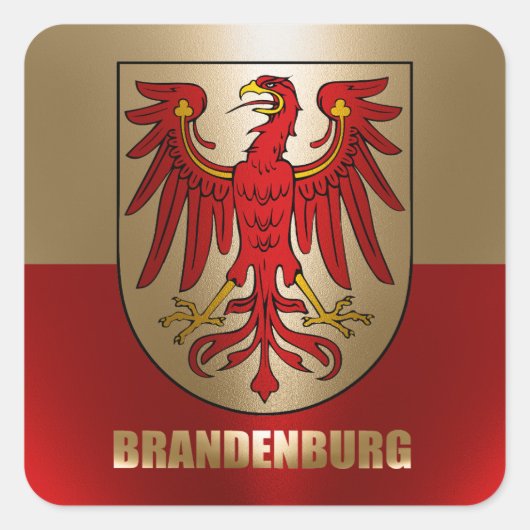 Brandenburg Vierkante Sticker (Voorkant)