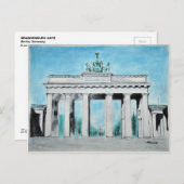 Brandenburger Gate Sketch Briefkaart (Voorkant / Achterkant)