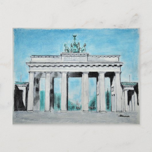 Brandenburger Gate Sketch Briefkaart (Voorkant)