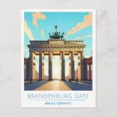 Brandenburger Tor Berlijn Duitsland Reizen Briefkaart (Voorkant)